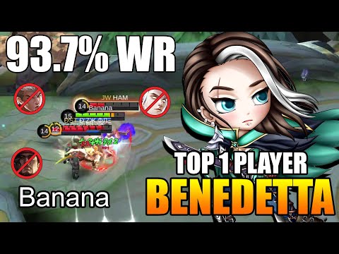 Benedetta 93% Win Rate Build! - Top 1 Global Benedetta by Banana - Mobile Legends: Bang Bang