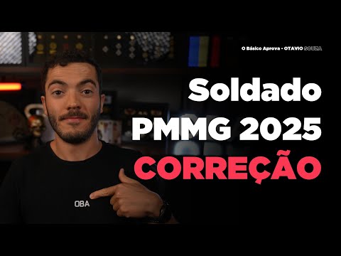 CORREÇÃO DA PROVA SOLDADO PMMG 2025 | Live | Método OBA