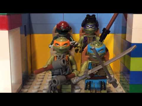 Teenage Mutant Ninja Turtles Elevator Scene In LEGO