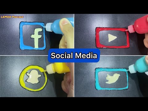 Social Media Logos Facebook, Youtube, Twitter, Snapchat - Pancake Art | LEMON Pancake