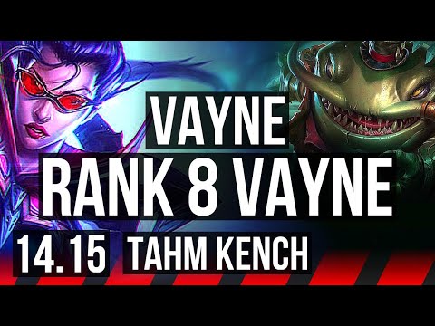 VAYNE vs TAHM KENCH (TOP) | 5/0/1, Rank 8 Vayne, 500+ games | VN Challenger | 14.15