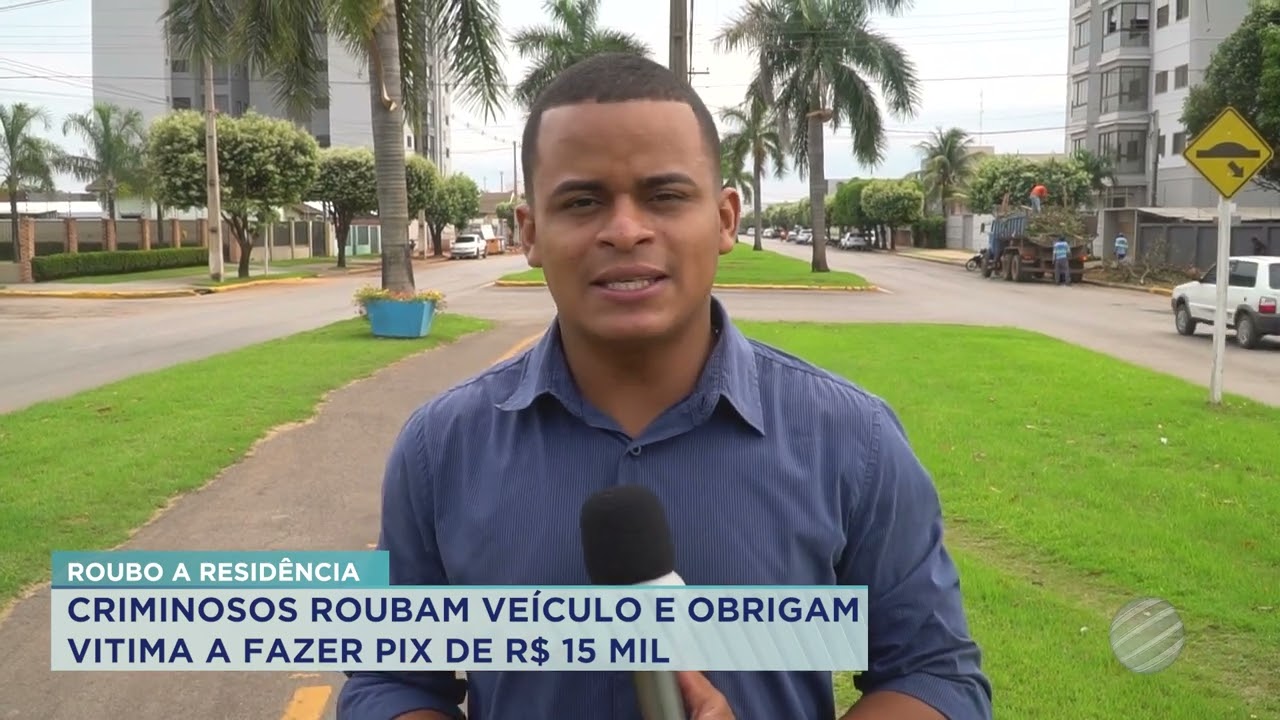 CRIMINOSOS ROUBAM VEÍCULO E OBRIGAM VITIMA A FAZER PIX DE R$ 15 MIL