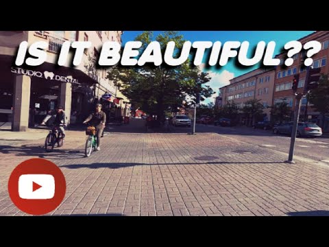 Stunning Sweden, Norrköping city, king's street, museum of work, city's waterfall.