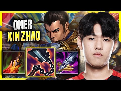 ONER DESTROYING WITH XIN ZHAO! - T1 Oner Plays Xin Zhao JUNGLE vs Diana! | Season 2022