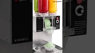 Maszyna do lodu śnieżnego i bingsu – stal nierdzewna – 4x 2,5 L – 120 kg/24 h