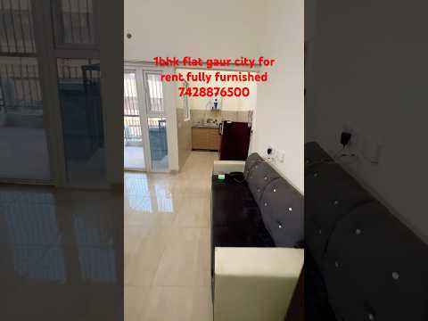 1bhk flat for rent fully furnished 14th avenue gaur city greater noida #1bhk #rent #sale