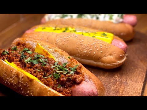 3 delicious Hot Dogs recipes at home | hot dog recipe #hotdog #cooking #hotdogrecipe