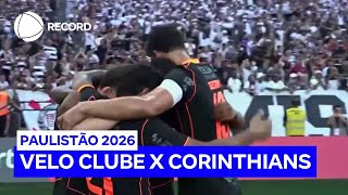 Velo Clube enfrenta o Corinthians neste domingo (25) pelo Paulistão