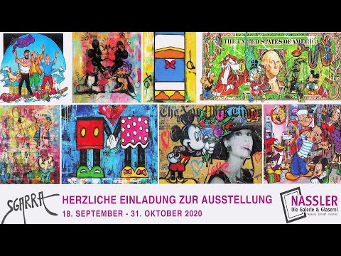 Pop-Art Künstler Robert Sgarra  aus Frankreich in Neuburg an der Donau.