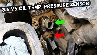 DODGE CHRYSLER JEEP 3.6 PENTASTAR OIL PRESSURE SENSOR LOCATION REPLACEMENT
