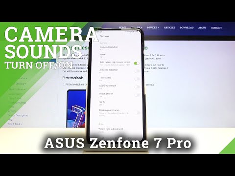 How to Turn On / Off Camera Sounds in ASUS Zenfone 7 Pro - Access Camera Settings