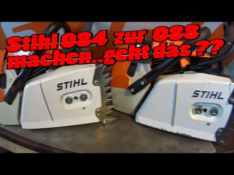 Can a Stihl 084 be converted to an 088? What are the differences?
