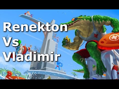 Renekton Vs Vladimir Top Lane Commentary - Season 6 - League of Legends