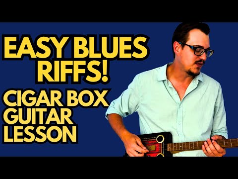 Easy Blues Riffs (How to Play Cigar Box Guitar Beginners Course - Ep. 5)