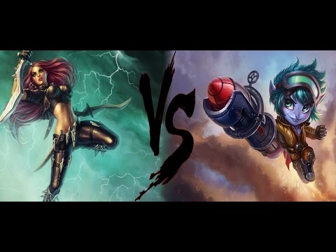 League of Legends - Katarina vs Tristana - MID Lane - Season 4