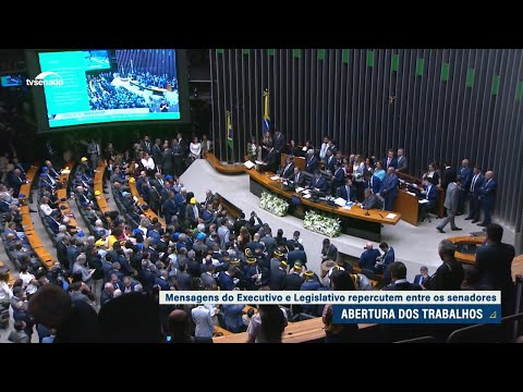 Senadores repercutem mensagem do governo ao Congresso