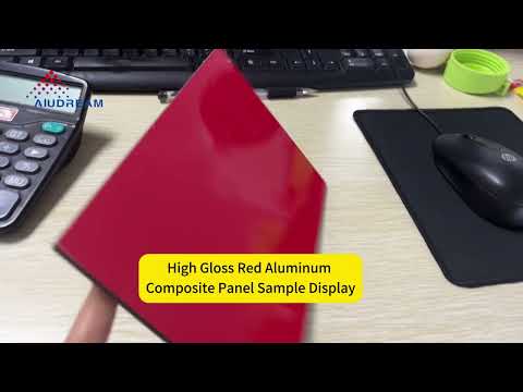 High Gloss Red Aluminum Composite Panel Sample Video