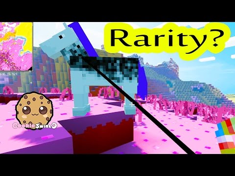 Minecraft Game MLP Rarity Found? Cookie Swirl Quest Gaming Video