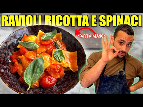 RAVIOLI RICOTTA E SPINACI FATTI IN CASA😋
