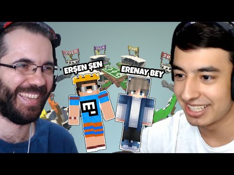 ERENAY BEY ile ÇİFT FACECAM EGGWARS (süper takım çalışması) | Minecraft Egg Wars