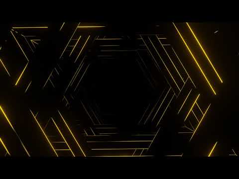 Abstract Neon Light Background Video, Yellow Spinning Motion Background Loop | Free Stock Footage