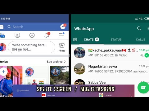 How to use SPLIT SCREEN in MI phone | Multitasking in Xiaomi phone | second space
