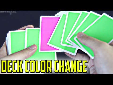 Beginner card trick with DECK Color Change (all 52 cards) - with explanation (Criss Angel Trick)