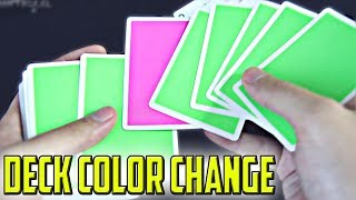 Anfänger Kartentrick mit DECK Color Change (alle 52 Karten) - mit Erklärung (Criss Angel Trick)