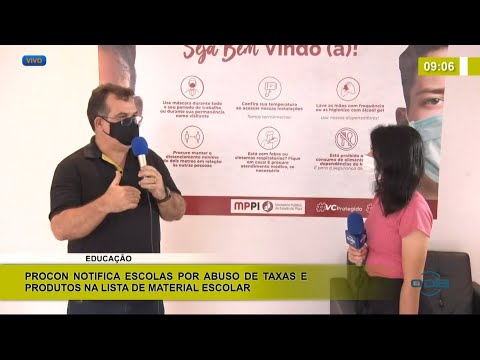 Procon notifica escolas por abuso de taxas e produtos na lista de material escolar 22 01 2021