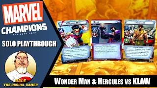 MARVEL CHAMPIONS Wonder Man & Hercules vs Expert Klaw  |  Solo Playthrough  |  Fantasy Flight Games