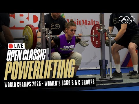 🔴 LIVE Powerlifting | Women's 63kg B & C Groups | World Classic Open Championships | Chemnitz
