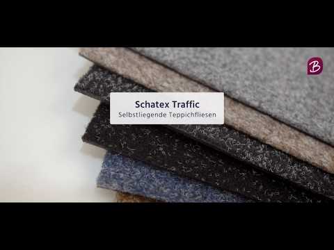 Schatex Traffic – Belastbare selbstliegende Teppichfliesen für den Messebereich