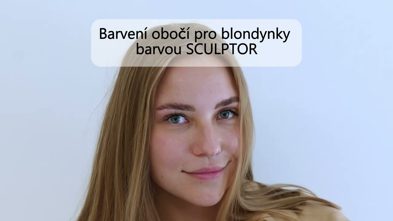 Barvení obočí pro blondýnky barvou Sculptor