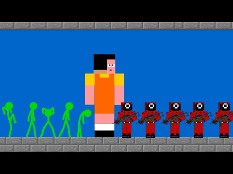 Stickman VS Minecraft: Squid Game - Shorts Animation 1
