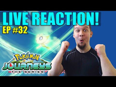 GOH & THE MYTHICAL TIME TRAVELER CELEBI!! Crasher *LIVE* Reacts: Pokémon Journeys Episode 32!