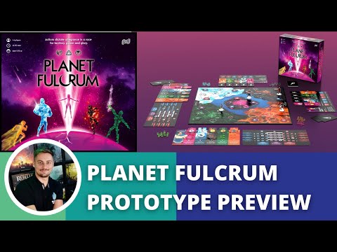 Planet Fulcrum PREVIEW. Strategic area control with print&play character creator.