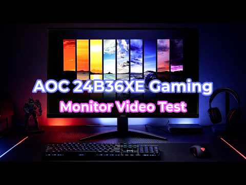 Alphascan AOC 24B36XE Gaming Monitor Video Test 알파스캔 게이밍 144 IPS 시력보호 무결점 모니터 화질 테스트