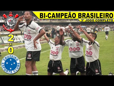 Corinthians 2 x 0 Cruzeiro Final Campeonato Brasileiro 98 3º Jogo Completo 23/12/1998