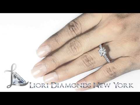 ER-0026 - 1.70 Carat G-SI3 Certified Natural Round Diamond Engagement Ring 18k White Gold