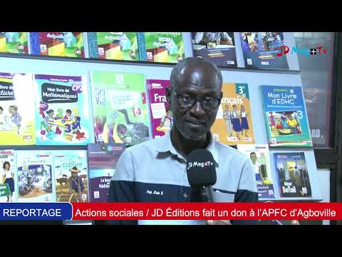 Actions sociales : JD Éditions fait un don à L’APFC d’Agboville