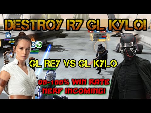 SWGOH - How To Counter GL Kylo Guide - DESTROY Galactic Legend Kylo With GL Rey - Gl Rey Vs GL Kylo!