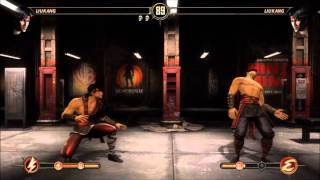 Mortal Kombat 9 Liu Kang Fatality 1, 2, Stage and Babality (HD)