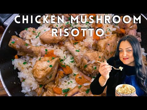 CHICKEN AND MUSHROOM RISOTTO | How to Make the BEST Chicken Risotto | Rižota ❤️