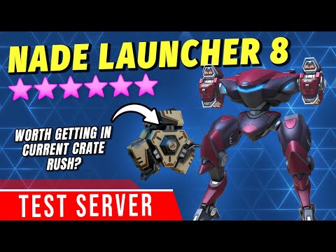 New Weapon Nade Launcher 8 - Gameplay and Review | Mech Arena Test Server