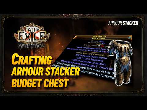 Crafting a Budget Armour Stacker Chest - AFK Tank ALL Ubers! [PoE 3.23]