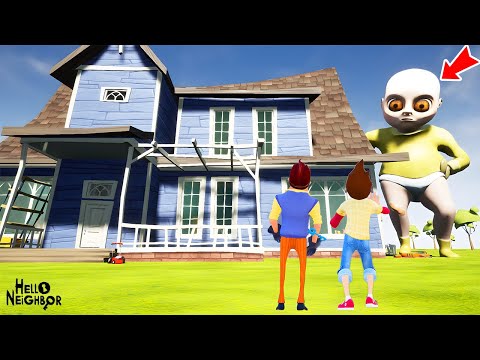 BABY IN YELLOW BECAME A GIANT 😱 Hello Neighbor Mod