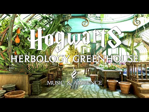 Herbology Greenhouse at Hogwarts - Cozy January - Hogwarts Legacy Ambience - Harry Potter Music