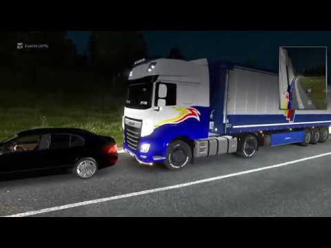 ETS 2 MP |  Jam simulator 2017 | Calais - Duisburg | DAF XF Euro 6 | LKW Tr.