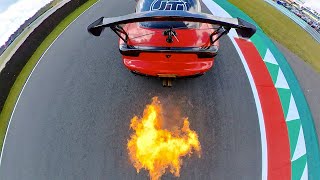 Mazda RX7 flying lap 10.000 RPM! - FLAMES & F1 ORGASMIC SOUND!