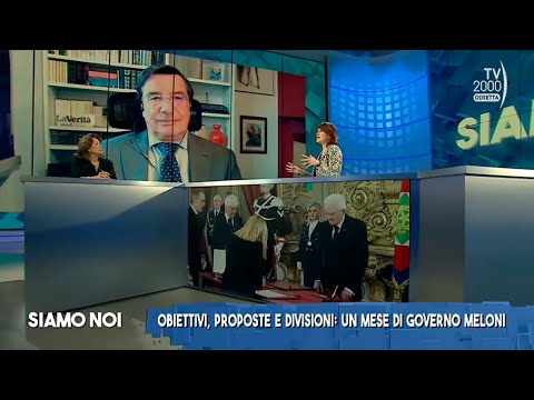 Siamo Noi, 22 novembre 2022 - Un mese di Governo Meloni: la direzione dell'Italia